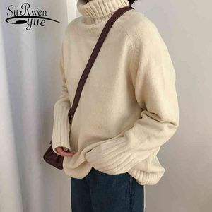 スーツのムヤーヴェルノタートルネック冬の服の女性Maglione Donna Girlsセーターはプルオーバー固体セーター5230 50 210427