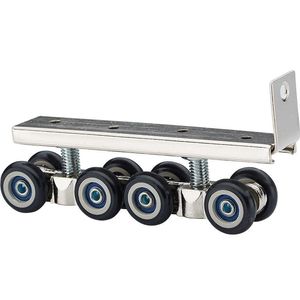 Sliding Door Roller Zinc Alloy Slide Pulley Load 80kg Rail Mute Safety For Bathroom Living Room Household Hardware Other