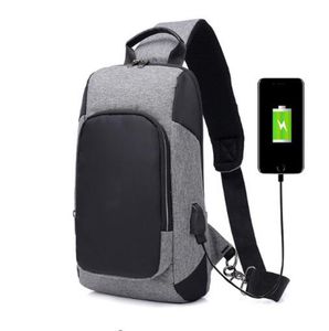 SOFIE Oxford Fitness Sport Rucksack Männlich Weiblich Stadt Gehen Einkaufen Sicherheit Codeschloss USB-Kabel und Ladeanschluss Männlich Q0705