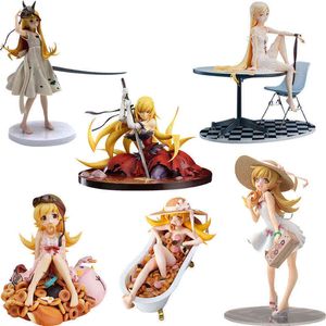 Nisemonogatari Monogatari Oshino Shinobu Bakemonogatari PVC Action Figure Oyuncak Japonya Anime Seksi Kızlar Yetişkin Koleksiyonu Model Bebek H1105