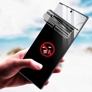 Anti Hydrogel Film för S20 Plus 5G Note 10 Sekretessskärmskydd på Galaxy Ultra LTE -mobiltelefonskyddare