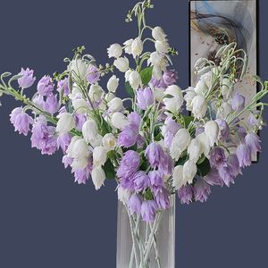 Hochzeit Dekoration Künstliche Seide Blume Yucca Gloriosa Bouquet Gefälschte Pflanze Ornament Für Home Living Dekorative Einrichtungsgegenstände