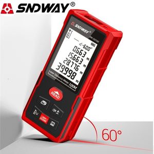 Sndway Smart Laser Laserowy Laserowy Miernik odległości Elektroniczny Ruletka Digital Ruler Trena Laser Taśma Ure Range Finder 210719