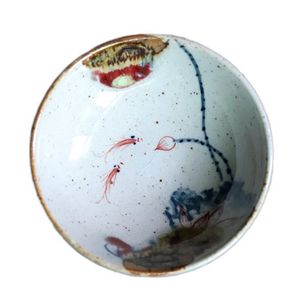 アンティークの手描きティーカップジングデツェンクリエイティブセラミックティーカップ日本のラフ陶器Pu'erボウル