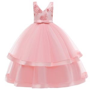 Girls Dress Teens New Year Princess Children Party Dress Wedding Gown Kids Dresses for Girls Birthday Party Dress Vestidoes 1431 B3