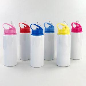 20-Unzen-Straight-Sippy-Cups, leere Sublimationsbecher, 6 Farben, Baby-Wärmeübertragung, große Munddüse, doppelwandig, vakuum, tragbar, zum Füttern, Stillen, Wasserflasche