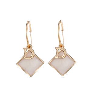 Wholesale hoop d for sale - Group buy Fashion Cute Initial D Letter Earrings Statement Hoop Earings For Women Dangle Fashion Wedding Jewelry