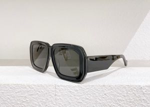 Fyrkantiga Oversize Solglasögon Svart GråLenses Unisex Fashion Solglasögon occhiali da sole uv400 skydd med box