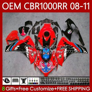 Honda Body CBR1000 CBR 1000 RR CC 08-11 için Enjeksiyon Kalıbı CB 08-11 Karoser 60NO.70 CBR 1000RR 1000CC CBR1000RR 08 09 10 11 CBR-1000 2009 2009 2010 2011 OEM PERAKTİK KÖTÜ KIRMIZI