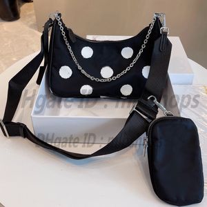 Shoulder bags High quality luxurys designers P Genuine Tote Women Fashion classic Three-in-one chain Clutch Bag Handbags strap crossbody 2021 purse ladies wallet