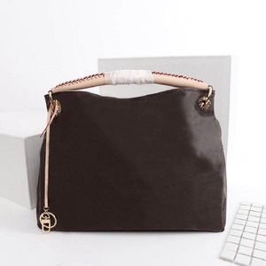 M44869 ARTSY high quality medium handbag woman shoulder bag designers leather bags classic brown flower handbag women shopping tote fashion totes