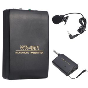 Clip-on Microphone Portable Tie Clip på MIC med trådlös FM Transmitter Mottagare Set för undervisning Konferensmonitor