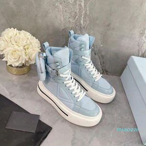 Sapatilhas azuis botas acessórios carteira elástica antiderrapante alta tpu outsole shoes de moda de luxo em paris