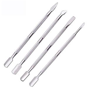 Nail Art Kits PC Dual ended Cuticle Pusher Stainless Steel UV Gel Polish Remover Manicure Tool Accessory