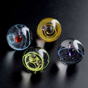 Universe Galaxy Space Terp Slurper Pearls Acessórios para fumar 20mmOD Glass Marbles For Beveled Edge Quartz Banger Nails Water Bongs Dab Oil Rigs Pipes