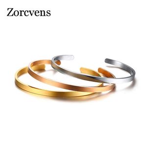 Zorcvens temperament tunn armband för kvinnor multi färg 316l rostfritt stål elegant kvinnlig dam fest street smycken Q0719