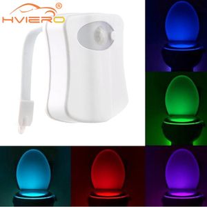 LED Toilet Light PIR Motion Sensor 8 Colors indoor lighting Seat Waterproof WC Backlight For Luminaria Lamp Wholesale