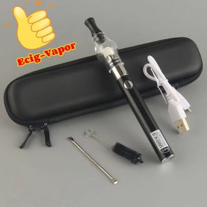 Min.1 set Vape Wax Vaporizer kit Pen Glass Globe Tank 510 Thread UGO V II Starter Kits Evod Dab Oil Sharter Deluxe