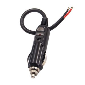 Auto-Zigarettenanzünder-Stecker-Zubehör im Inneren, 15 A, 12 V, 24 V, universelle Kfz-Elektrogeräte mit Kontrollleuchte