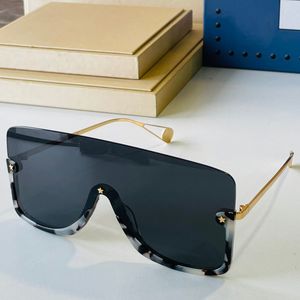 Okulary przeciwsłoneczne Lusterko wiatrowe 0540S Oversized Wind Merror Mężczyzna lub damska Unikalna gwiazda Dekoracja Projektowanie Ochrona jazdy Plaża Wakacje Gogle Designer Sunglassess