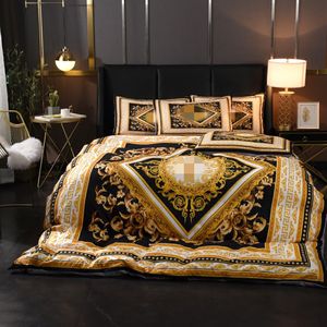 Wholesale queen sized bedding for sale - Group buy luxury designers bedding sets duvet cover queen size bed sheet pillowcases high quality designer comforter set