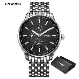 Sinobi Top Brand Luxury Men Women Fashion Stainless Steel Couple Watches Black Sports Geneva Clock Dropship Relogio Masculino Q0524