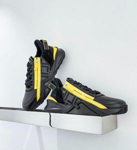 2022s luksusowe męskie FLOW idealne trampki buty komfort na co dzień męskie sportowe zamek błyskawiczny gumowa siateczka lekka deskorolka Runner Sole Tech tkaniny Trainer Box