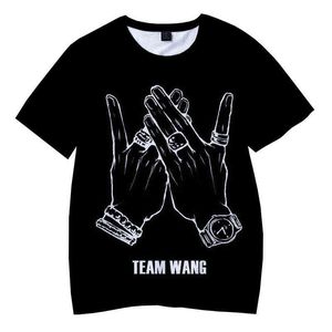 Футболка Jackson Wang 3D Print Men Men Women Summer Fashion Casual Forteve Forte Forte Fort Hip Hop Streetwear Негабаритная футболка G1217