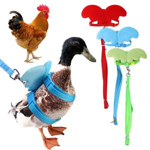 애완 동물 용품 작은 천사 날개 유방 끈 가죽 밧줄 닭 오리 거위 유방 스트랩 밖으로 끈