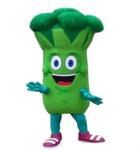 Halloween broccoli maskot kostym högkvalitativ tecknad grönsak plysch anime tema tecken vuxen storlek jul födelsedagsfest utomhus outfit kostym