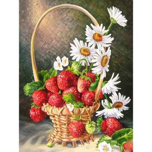 5D Diamond Painting Full Square Drill Flower Embroidery Cross Stitch Fruit Rhinestones Mosaic Handicraft Sets