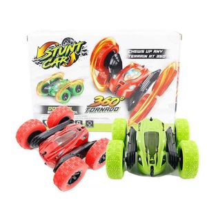 RC Car 2.4G 4CH Stunt Drift Deformation By Car Remote Control Roll Car 360 Degree Flip Kids Robot RC Toys 211029