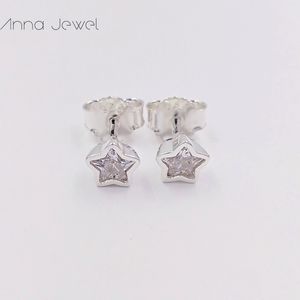 Hot designer jewelry Authentic 925 Sterling Silver Star Stud Earring Pandora Earrings luxury women Valentine day birthday gift