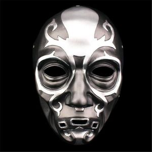 Party Masks Serie Death Eater Mask Halloween Horror Malfoy Lucius Resin Privat Cosplay Masquerade Kostym Props