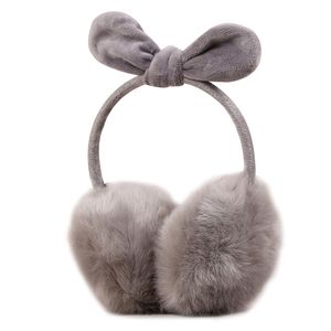 Orelhas de Coelho Fur Winter Earmuffs Orelha Muffs Warmers Conforto de Inverno Fones de ouvido de pele quente para mulheres meninas Acessórios de inverno