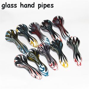 glass smoking pipe spoon hand pipes filter bowl HandPipe Silicone Bongs Smoke reclaim ash catchers