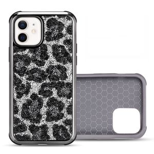 Custodie per telefoni Luxuxy con strass Defemder per iPhone 13 12 mini 11 Pro Max XR XS 8 7 Plus LG Stylo6 Stylo5 bling Fashion Custodia antiurto con stampa leopardata