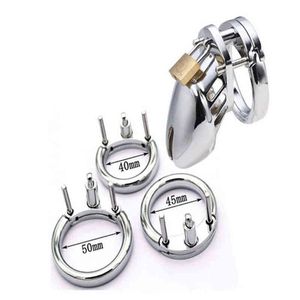 NXY Chastity Device Stainless Steel Penis Lock Bird Cage Cock Ring Urethral Plug Sound Metal Slave Bondage Restraint Belt Sex Toy Male1221