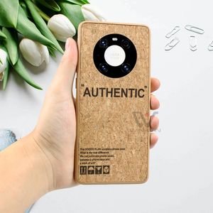 2023 Custodie per telefoni di vendita diretta in fabbrica per Huawei Mate 30 Fashion Cork in legno antiurto modello personalizzato Cover posteriore Shell Top Vendite