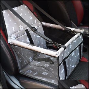 Dog Car Seat Covers xford Car Travel Pet Carrier Dogs Pillow Cage Collapsible Crate Box Carrying Bags Pets Supplies Transport Chi