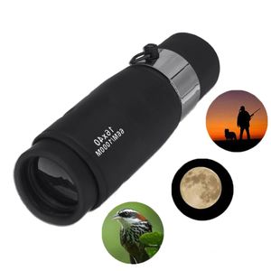 16x40 hd óptico Bak4 monocular camping caminhadas dia noite visão telescópio