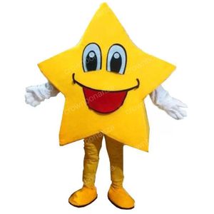 Dia das Bruxas Amarelo Cinco-Pontilhas Estrela MASCOT CADEIRA qualidade de desenho animado personagem de personagem de desenho animado tamanho Natal carnaval carnaval festa de aniversário outdoor outfit