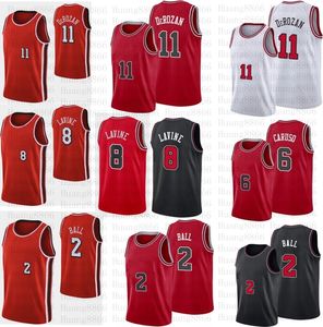 Lonzo 2 Ball DeMar 11 DeRozan Basketball Maglie 23 Michael Zach 8 LaVine Alex 6 Caruso Ayo 12 Dosunmu Men T-shirt 75th Anniversary Chicagos Jersey