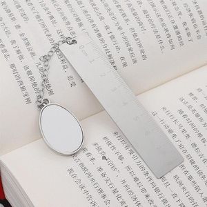 Multipurpose Oval Bookmark Favor Personalizado Sublimação Régua Bookmarks Desempeto de mesa Transferência de Calor Revestimento Reserve RRE12066