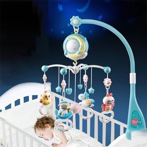 Rattles baby 0-12 Months Carousel Crib Holder Mobile To Bed Bell Mom Handmade Toys Gift 210320