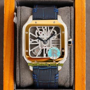 eternity Watches V3 Upgrade version RRF 0015 Horloge Skeleton 0012 Swiss Ronda 4S20 Quartz Mens Watch Two Tone Bezel Quick Disassembly Leather Super Edition 0009