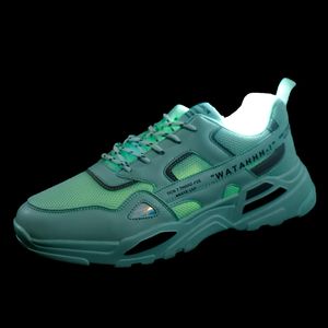 Wholesale 2021 Top Quality Men Womens Sport Running Shoes Tennis Outdoor Walking Green Volt Runners Jogging Trainers Sneakers SIZE 39-44 WY16-D87