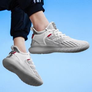 High Quality 2021 Arrival Men Women Sports Running Shoes Newest Knit Breathable Runners White Outdoor Tennis Sneakers Eur 39-44 WY13-G01