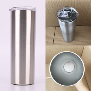 Sublimation Straight Tumblers Stainless Steel Custom 20oz 30oz water bottle walled vacuum insulated with Sealed Lid 865 Z2
