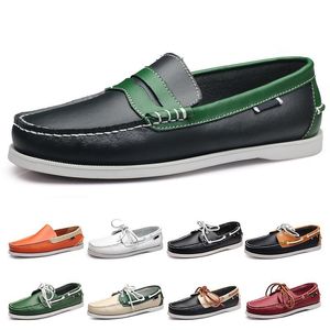 Moda Uomo Scarpe casual tipo23 pelle Stile britannico nero bianco marrone verde giallo rosso esterno confortevole traspirante Chaussures Zapatos schuhe scarpe da ginnastica